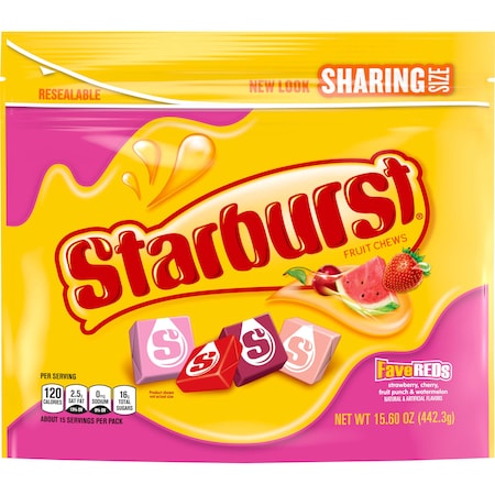 Starburst Starburst Fave Reds Stand Up Pouch 15.6 oz., PK6 401560